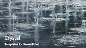  Presentation with water fountain - PPT layouts featuring air on the street drop background and a dark gray colored foreground