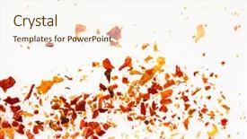  Presentation with pepper - Presentation design featuring air or exploding upward background and a cream colored foreground