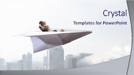  Presentation with vacation - Amazing slide deck having air plane - dreaming for vacation mixed media backdrop and a  colored foreground