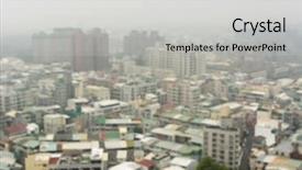  Presentation with pollution air - Slide deck consisting of air pollution background with abstract background and a light gray colored foreground