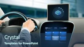  Presentation with system computer - Presentation theme having air pollution control - transport business trip technology background and a ocean colored foreground