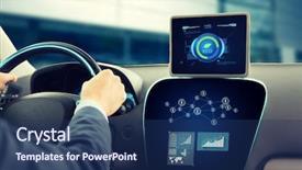  Presentation with system computer - Beautiful slide deck featuring air pollution control - transport business trip technology backdrop and a ocean colored foreground