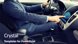  Presentation with air transport - Slide deck enhanced with air pollution control - transport business trip technology background and a navy blue colored foreground