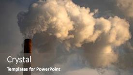 Presentation with air pollution - PPT layouts featuring air-pollution-from-power-plant background and a gray colored foreground
