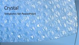  Presentation with bubble - Slides consisting of air post - bubble wrap texture toned background and a light blue colored foreground