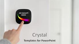  Presentation with air quality index - Theme consisting of air-quality-index-showing background and a light gray colored foreground