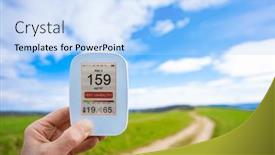  Presentation with air - PPT theme consisting of air-quality-monitor-in-hand background and a  colored foreground