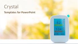  Presentation with air - Theme consisting of air-quality-monitor-records-poor background and a cream colored foreground