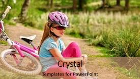  Presentation with carbon fiber bicycle frame - Beautiful slides featuring air transport goods - bicycle girl girl rides bicycle backdrop and a  colored foreground