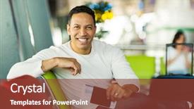  Presentation with air transport - Audience pleasing PPT layouts consisting of air transport goods - happy man holding passport waiting backdrop and a  colored foreground