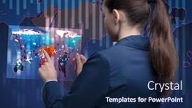  Presentation with transportation - PPT layouts having air-transportation-concept-with-businesswoman background and a navy blue colored foreground