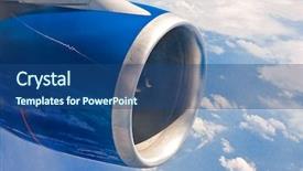  Presentation with airbus - Cool new presentation design with airbus - 9000 brake horsepower engine backdrop and a ocean colored foreground