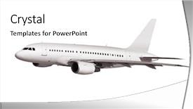  Presentation with airbus - Colorful PPT layouts enhanced with airbus - commercial airplane isolated on white backdrop and a white colored foreground