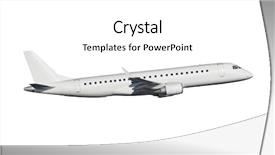  Presentation with commercial - Audience pleasing presentation consisting of airbus - modern commercial airplane isolated backdrop and a white colored foreground