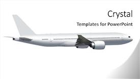  Presentation with airbus - Slide deck consisting of airbus - white commercial airplane on white background and a white colored foreground