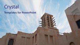  Presentation with old style vintage postcard - Beautiful presentation featuring aircon - arabian old style architecture backdrop and a lemonade colored foreground