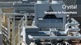  Presentation with air conditioning - Cool new slide set with airconditioner - view of a huge group backdrop and a ocean colored foreground