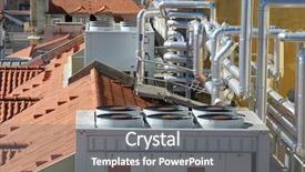  Presentation with air conditioning - Slide set enhanced with airconditioner - view of a huge group background and a gray colored foreground