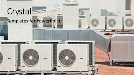  Presentation with air conditioning - Audience pleasing PPT layouts consisting of airconditioner - view on the roof backdrop and a light gray colored foreground