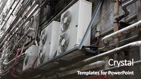  Presentation with air conditioning - Amazing PPT theme having robotic surgery - hi-tech portrait of young backdrop and a  colored foreground.