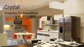  Presentation with interior hagia sophia aya sofya - Slides consisting of airconditioning - interior of a kitchen background and a coral colored foreground