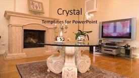  Presentation with living room - Amazing presentation design having airconditioning - interior of a modern living backdrop and a coral colored foreground