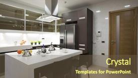  Presentation with automotive dashboard interior engineering - Audience pleasing PPT theme consisting of airconditioning - kitchen interior backdrop and a tawny brown colored foreground