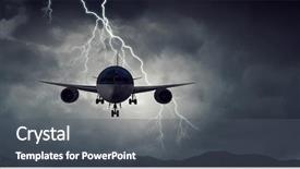  Presentation with aircraft accident - Slides with aircraft - airplane accident mixed media background and a dark gray colored foreground