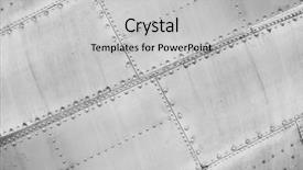  Presentation with plane - Presentation design featuring aircraft - plane - constructional close up background and a light gray colored foreground