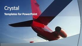  Presentation with jet - Amazing presentation having aircraft assembly - rear view westwind twin-engine jet backdrop and a  colored foreground