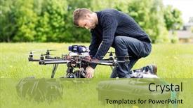  Presentation with uav camera - Colorful presentation enhanced with flag of tianjin is a metropolis in northern coastal china 3d illustration backdrop and a black colored foreground