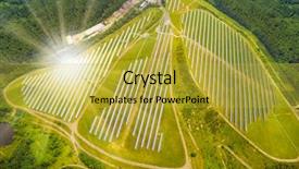  Presentation with resources - Beautiful presentation theme featuring aircraft bird - aerial view to solar power backdrop and a yellow colored foreground