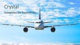  Presentation with jesus washing feet - Cool new presentation theme with aircraft engine - 35000 feet above the ground backdrop and a sky blue colored foreground