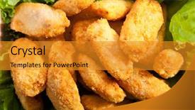  Presentation with nuggets - PPT theme consisting of  background and a  colored foreground