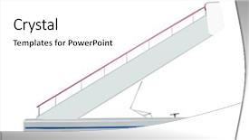  Presentation with ramp - PPT layouts featuring airport food - image of a movable boarding background and a  colored foreground