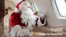  Presentation with private jet - PPT layouts featuring while looking through private jet background and a violet colored foreground