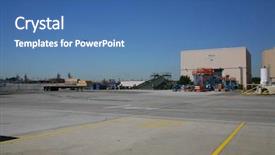  Presentation with aerospace - Audience pleasing PPT layouts consisting of aircraft hydraulics - shipping receiving area of aerospace backdrop and a  colored foreground