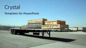  Presentation with aerospace - Presentation design with aircraft hydraulics - shipping receiving area outside aerospace background and a  colored foreground