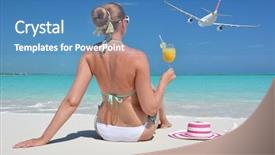  Presentation with bahamas - Audience pleasing slides consisting of  backdrop and a  colored foreground