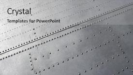  Presentation with plane - Theme featuring aircraft mechanic - plane - constructional close up background and a light gray colored foreground