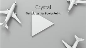  Presentation with take - PPT layouts having aircrafts-are-waiting-to-start background and a light gray colored foreground