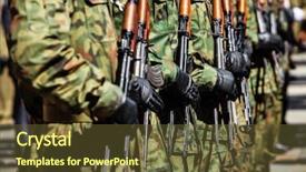  Presentation with force - Presentation featuring army boots - military force uniform soldiers standing background and a tawny brown colored foreground