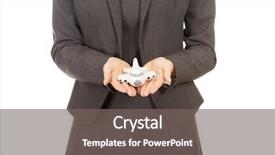  Presentation with airplane - Slides consisting of airline company - business woman holding airplane model background and a  colored foreground