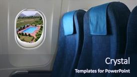  Presentation with airplane wing through airplane window - PPT layouts featuring abstract color dynamic background with lighting effect futuristic bright painting texture for creativity graphic design pattern for wallpaper poster cover booklet flyer banner fractal art background and a coral colored foreground