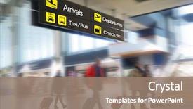  Presentation with airline - Amazing presentation having airline passengers at the airport backdrop and a coral colored foreground