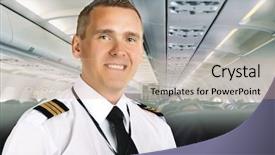  Presentation with airline - Beautiful slide deck featuring close up pretty blond woman leaning on her hand on top of a colored pillow while lying on her stomach and looking at the camera backdrop and a light gray colored foreground