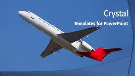  Presentation with airplane taking off sky in - Audience pleasing presentation design consisting of blooming hazelnut hazel catkins in spring branch backdrop and a gray colored foreground