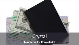  Presentation with airline - PPT theme with airline ticket money and passport background and a dark gray colored foreground