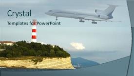  Presentation with flies nervous system - Slide deck enhanced with airplain flies to the aeroport background and a  colored foreground