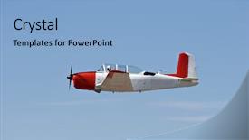  Presentation with military navy - Slides with airplane - an old navy aircraft background and a light blue colored foreground